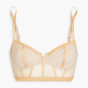 COSABELLA Sardegna Stretch Mesh Bustier in Soft Gold Size 32D NWT